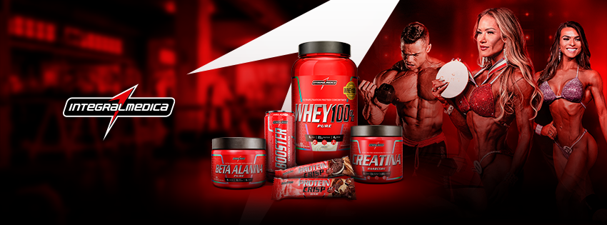 Produtos Integralmédica. Imagem retirada da página do Facebook oficial da marca