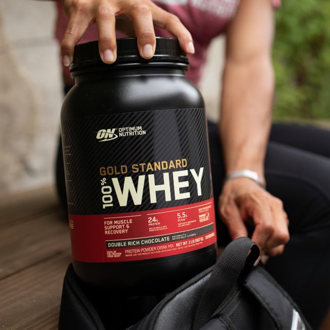 Gold Standard 100% Whey. Imagem retirada do site da Optimum Nutrition.