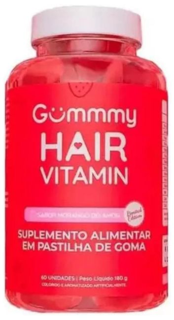 Gummy Hair, suplemento alimentar em gomas para a saúde dos cabelos. Fonte da imagem: Amazon