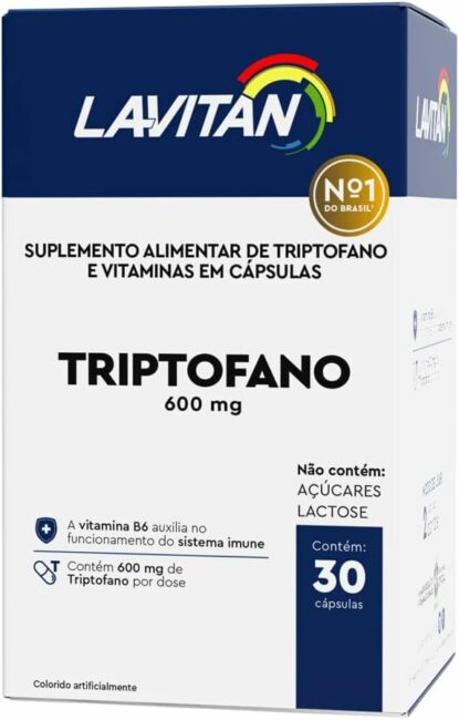 Suplemento de triptofano da Lavitan. Fonte da imagem: Amazon